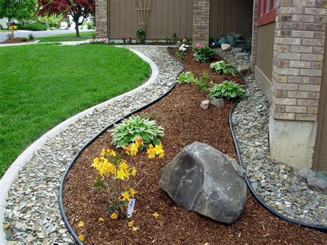 yard tip  add rock mulch    foundation   water