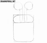 Draw Apple Airpods Step sketch template