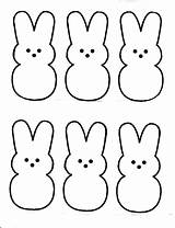 Peeps Easter Printable Template Clipart Bunny Printables Print Pattern Coloring Templates Pages Crafts Nonsense Logo Cliparts Colored Kids Felt Clip sketch template