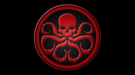 marvel red skull logotipo de hidra fondo de pantalla pxfuel