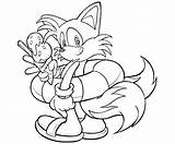 Tails Sonic Coloring Pages Nine Friends Fox Color Printable Christmas Getcolorings Getdrawings Print Colo Colorings sketch template