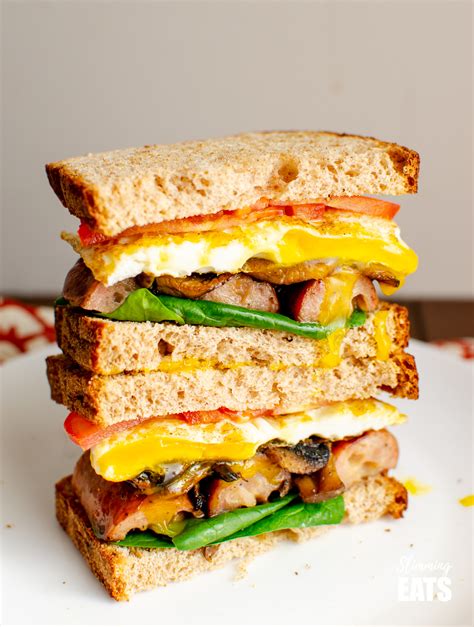 ultimate breakfast sandwich slimming eats slimming world