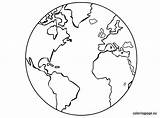 Earth Coloring Pages Getdrawings Kids sketch template