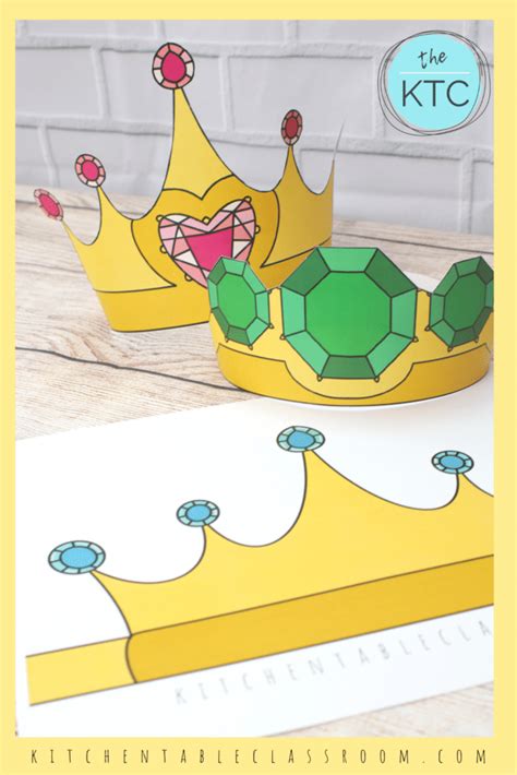 printable crown templates  homeschool deals