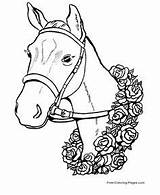 Pages Coloring Secretariat Derby Horse Getcolorings Getdrawings sketch template