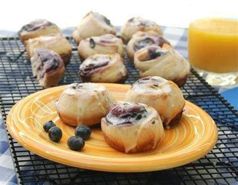 glazed blueberry breakfast rolls recipe breakfast rolls blueberry