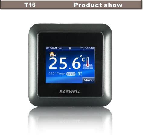 saswell  color touch screen room thermostat saswell
