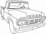 Coloring Pages Old Cars School Printable Classic Truck Popular Car sketch template