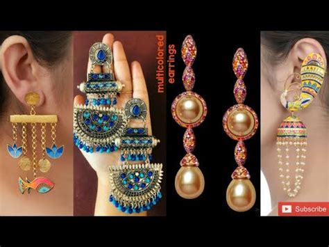 earringsbeautiful multicolored earringsmost amazing collection