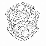 Slytherin Potter Harry Coloring Crest Pages Hogwarts Houses Gryffindor Lego House Colour Drawing Quidditch Hedwig Castle Dragon Voldemort Print Ravenclaw sketch template