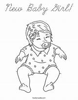 Coloring Girl Baby Cursive Built California Usa Print Twistynoodle sketch template