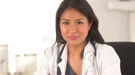 Japanese Nurse Checking In With Her Patient Stock Footage Video Of