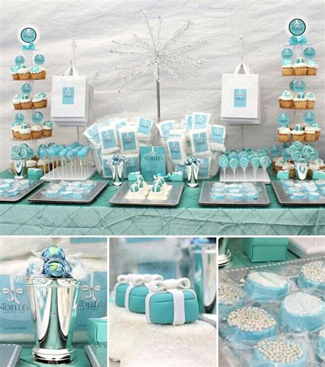 23 Best Tiffany Theme Candy Buffets Images On Pinterest