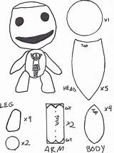 Sackboy Pattern Sewing Patterns Doll Deviantart Pdf Appears Browser Support Web Don Felt Monster Online sketch template
