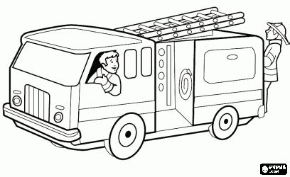 fire truck template printable google search firetruck coloring page