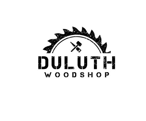 traditional masculine woodworking logo design  duluth woodshop