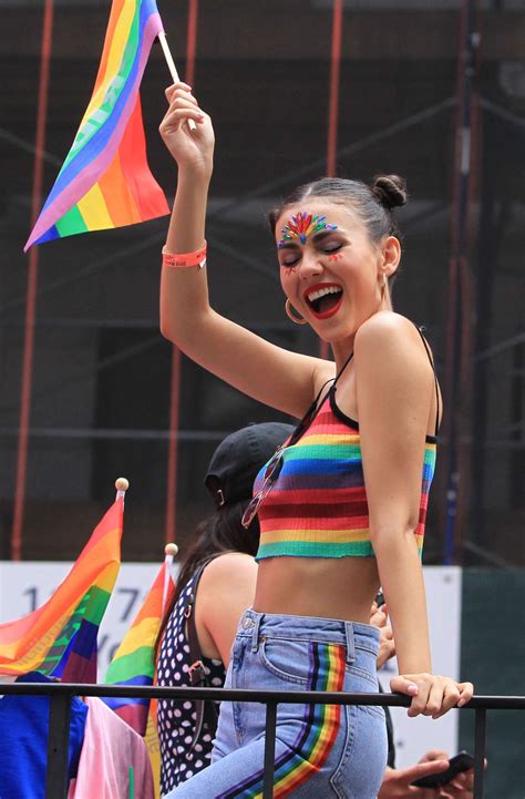 victoria justice â€“ 2018 gay pride parade in new york city 1 luvcelebs