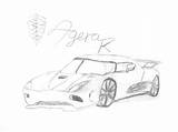 Koenigsegg Drawing Agera Sketch Coloring Pages Template sketch template