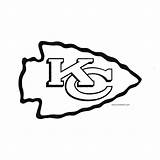Chiefs Coloring Kansas City Pages Nfl Printable Template sketch template
