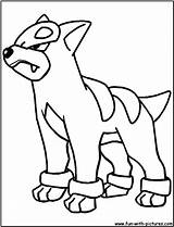 Pokemon Houndour Coloring Pages Houndoom Mega Colouring Cartoon Bubakids Draw Searches Recent Choose Board sketch template