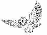 Owl Snowy Coloring Cartoon Getcolorings sketch template