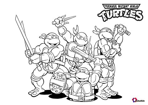 teenage mutant ninja turtles coloring pages bubakidscom