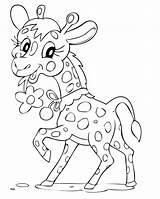 Coloring Pages Cute Coloriage Girafe Animals Animal Modele Giraffe Dessin Kids Imprimer Book Dessiner Colorier Baby sketch template