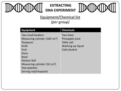 dna extraction experiment teaching resources