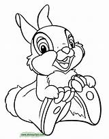 Thumper Coloring Pages Bambi Bunny Disney Disneyclips Printable Cute Cartoon Flower Color Print Choose Board Funstuff Sheets Christmas sketch template