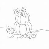 Coloring Pumpkins Pages Pumpkin Stacking Stacked Drawing October Getdrawings Fall Folk Wee Weefolkart sketch template