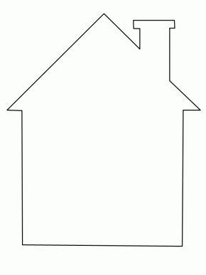 house coloring page cut  shapes  windowsdoor