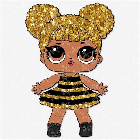queen bee lol surprise svg dxf png eps cut files