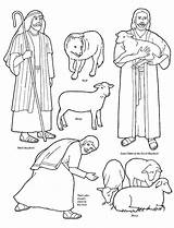 Shepherd Good Coloring Pages Jesus Sheep Shepherds Bible Stories Lds Lost Clipart Flannel Story Board Christ School Sunday Friend Color sketch template