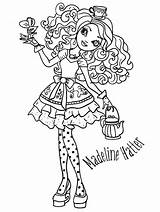 Madeline Hatter Ever Kleurplaat Colorear Maddie Malvorlage Stimmen sketch template