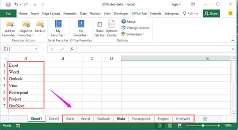 create multiple worksheets   list  cell values