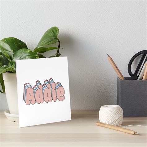 addie name art board print for sale by ashleymanheim redbubble