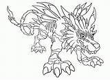 Digimon Colorine sketch template