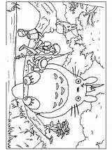 Totoro Coloring Pages Printable Color sketch template
