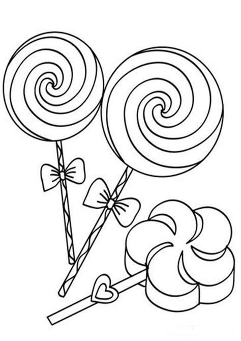lollipops   candy cane coloring page