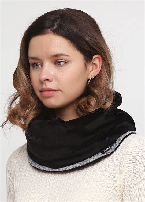 hooded cowl gray cowl hood hooded  run tube scarf jersey etsy