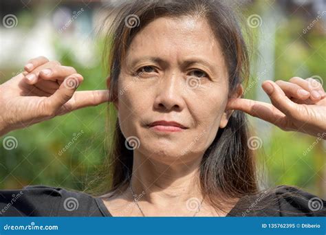 Older Filipina Female Senior And Silence Stock Image Image Of