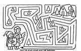 Christmas Coloring Mazes Pages Kids Easy Print Maze Printable Sheets Kitty Hello Choose Board sketch template