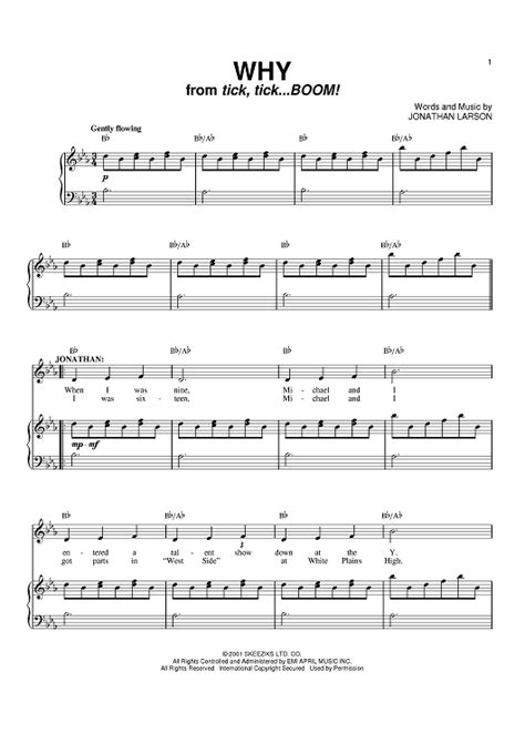 sheet   jonathan larson  pianovocalchords sheet