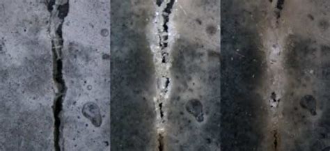 healing concrete  fill   cracks