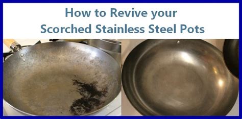 cleaning scorched stainless steel pans