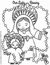 Rosary Pages Lady Sheets Worksheets Virgen Rosario Hail Pray Fatima Sorrows Catechism Bible Rosenkranz Guadalupe Homeschool Thecatholickid Praying sketch template