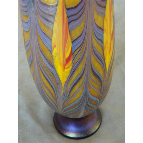 Art Nouveau Contemporary Art Glass Vase Chairish