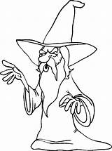 Coloring Wizard Pages Popular sketch template