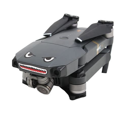 pcs shark decoration waterproof decal drone skin sticker  dji mavic  pro rc drone  drop