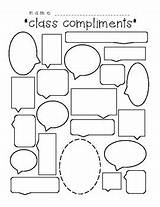 Class Compliments sketch template